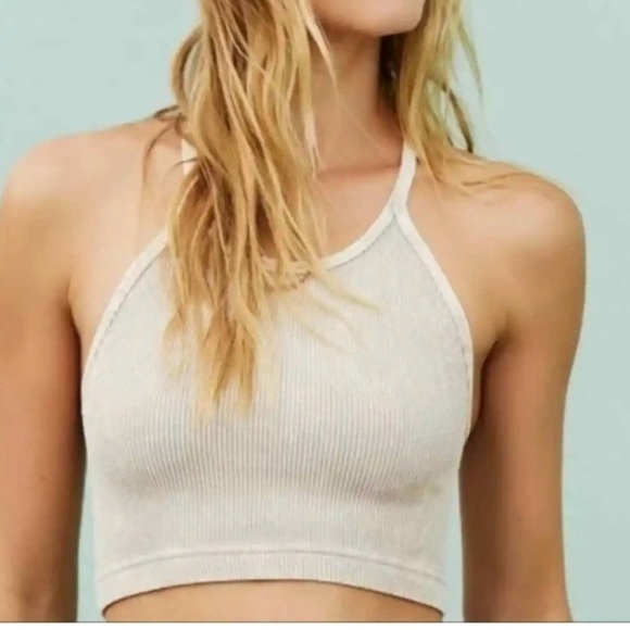 FP Movement by Free People Tops - Free People happiness runs crop tank stone eagle NWOT